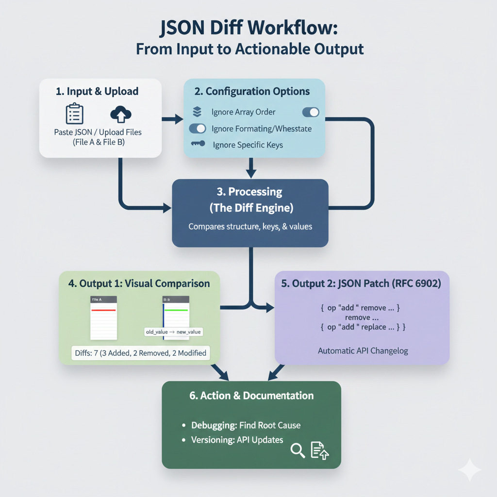 json diff workflow